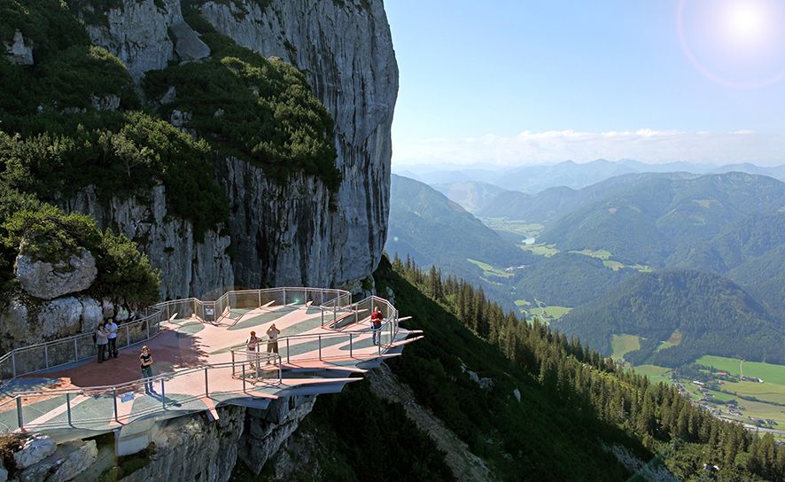 Aussichtsplattform Triassic Park Steinplatte