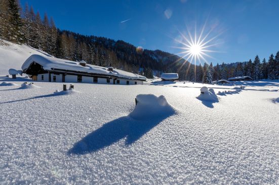 Alm im Winter