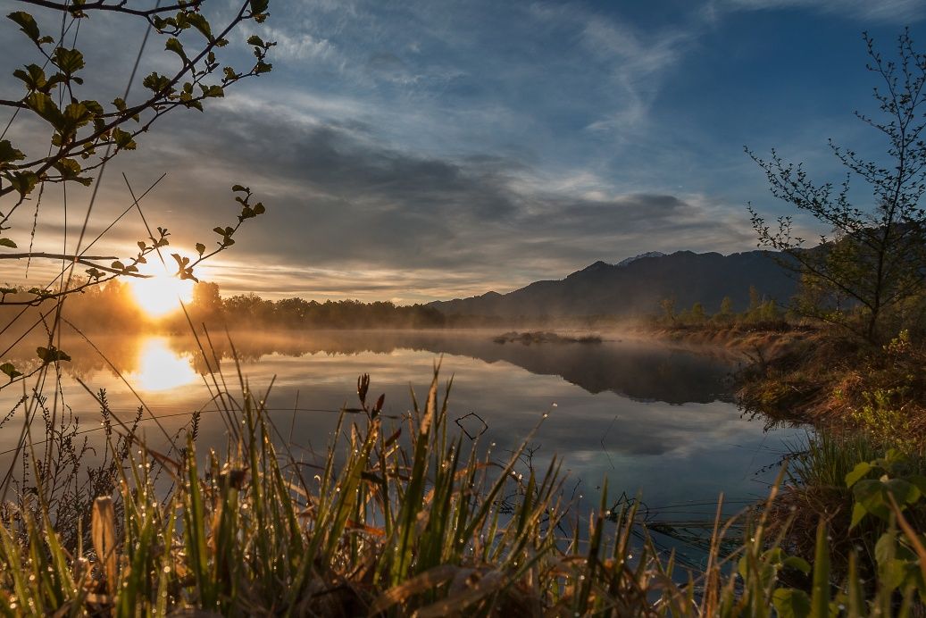Sonnenaufgang in der Kendlmühlfilzen