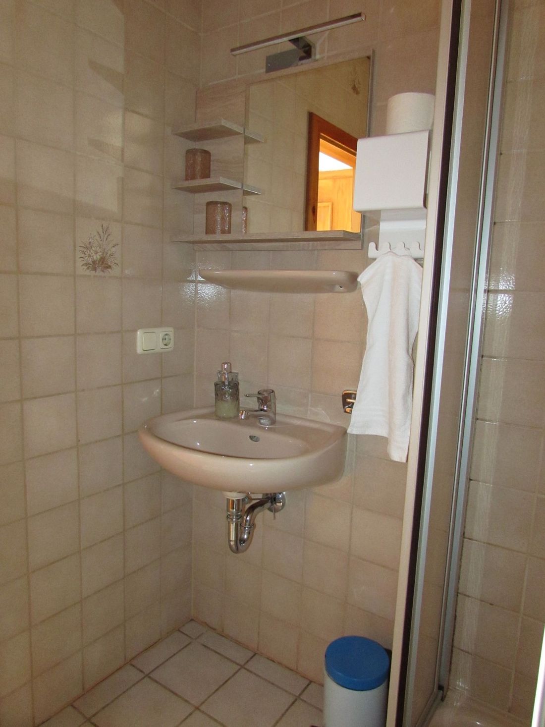 Badezimmer Apartment Rottau