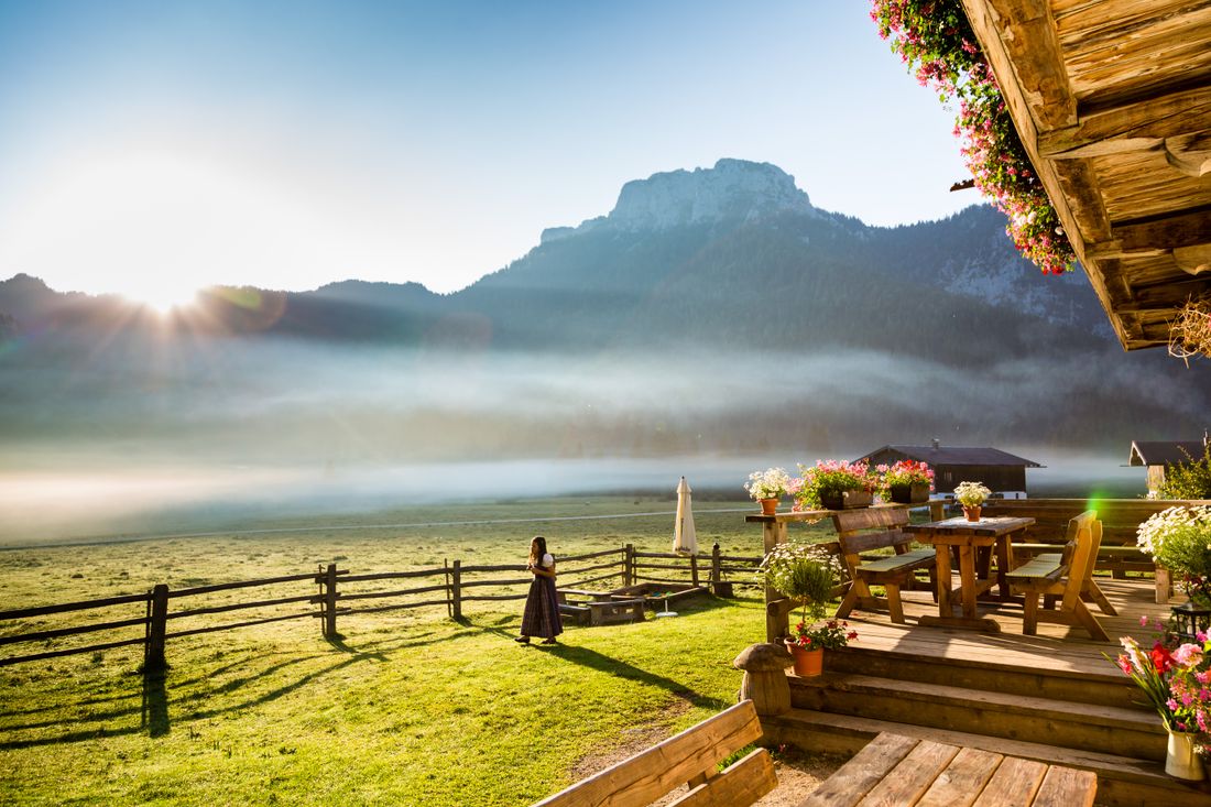 Ausblick von der Langerbauern Alm
